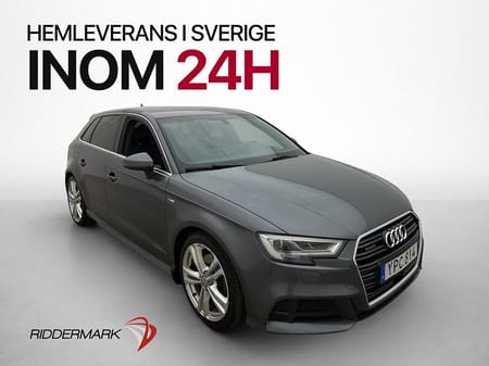 Audi A3 Sportback 2.0 TFSI Quattro 190hk S-Line Halvskinn