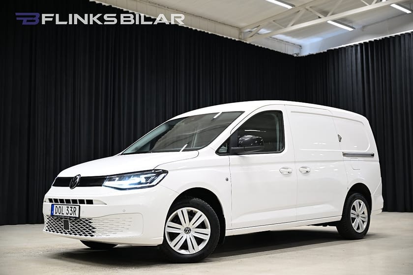 Bild 1 av Volkswagen Caddy Cargo Maxi DSG 122HK Nedlackad|LED|Dubbeldörr|Inredd|Leasbar|SeUtr