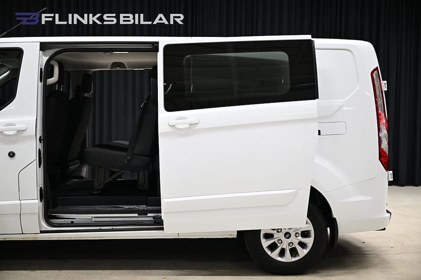 Bild 5 av Ford Transit Custom 340 Crew Van 170HK Automat|Dubbelhytt|Nykamrem|Leasbar|SeUtr!