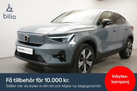 Volvo C40 Recharge Single Motor Ultimate, Panoramatak, Förarstol elmanövrerad, Dragkrok
