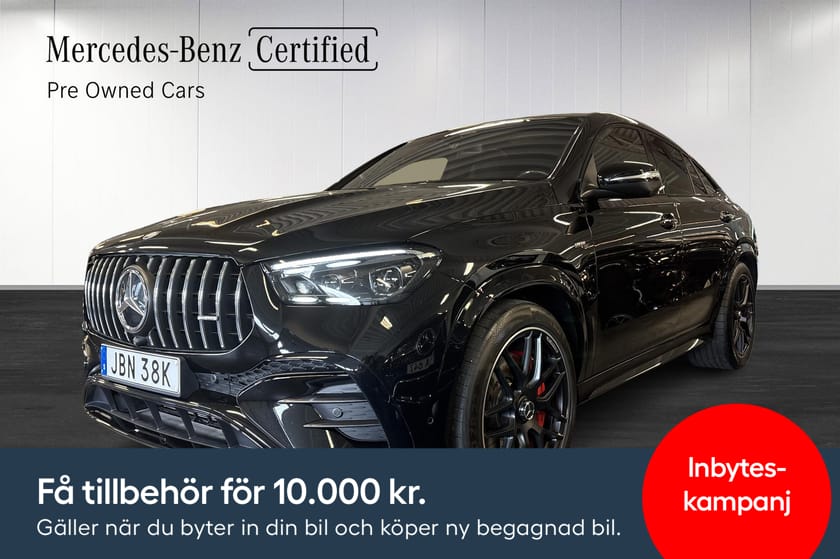 Bild 1 av Mercedes-Benz AMG GLE 53 HYBRID 4MATIC+ Coupé Moms/Burmester/Kolfiber/Panorama