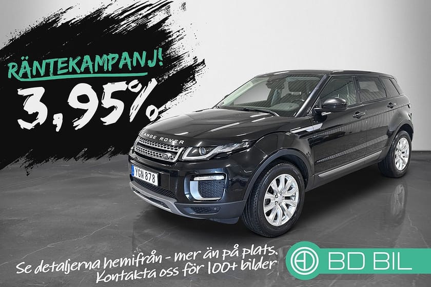 Bild 1 av Land Rover Range Rover Evoque 2.0 TD4 AWD 180HK PANORAMA HELSKINN KAMPANJ 3,95 RÄNTA