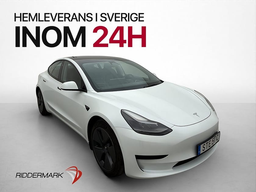 Bild 4 av Tesla Model 3 Standard Range Plus Pano Skinn AP Kamera Navi