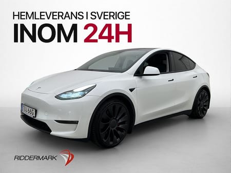 Tesla Model Y Performance Värmepump Autopilot Rattvärme