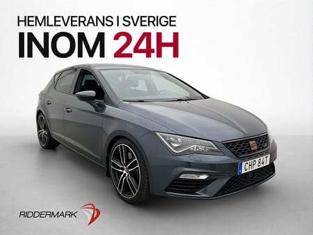 SEAT León Cupra TSI 290hk Cockpit Beats Sensorer CarPlay