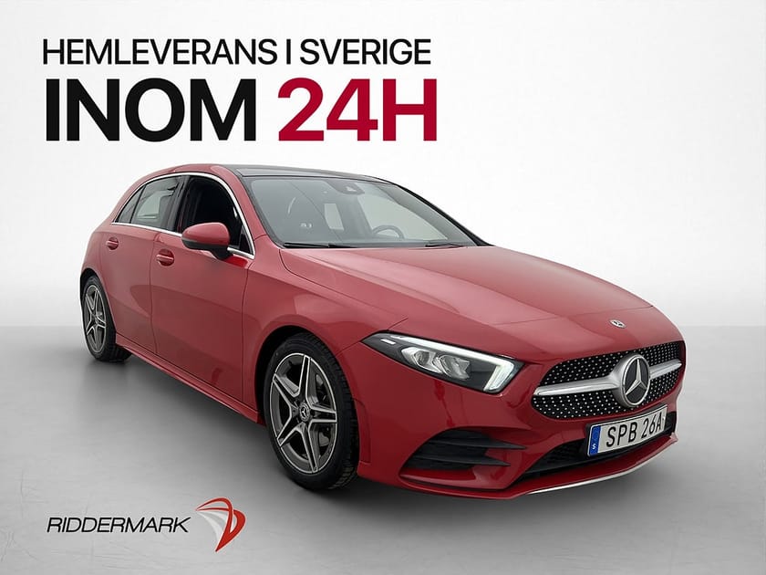 Bild 1 av Mercedes-Benz A 200 AMG Panorama Kamera Halvskinn Bluetooth
