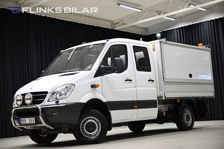 Mercedes-Benz Sprinter 316 CDI 4x4 Chassi Crew Cab 163HK Dubbelhytt|Kåpa|Lågmil|EnÄgare|Moms