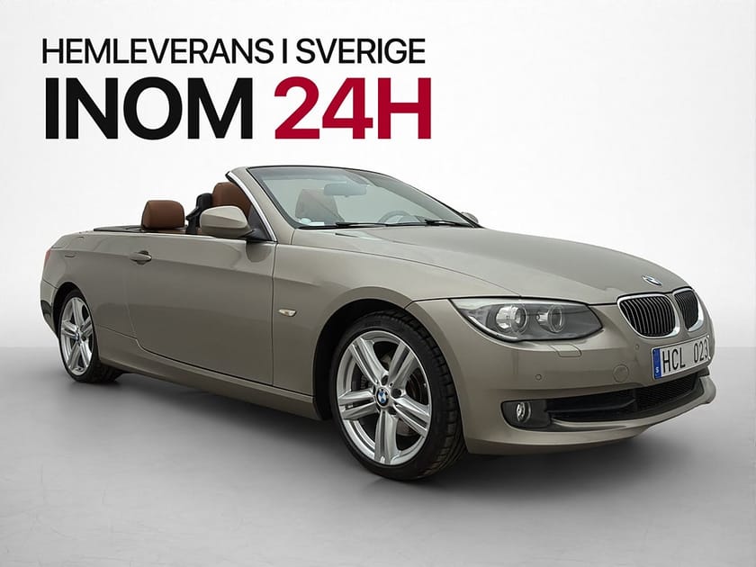 Bild 1 av BMW 330i Convertible 330 Comfort Skinn P-Sensorer Tre-Brukare