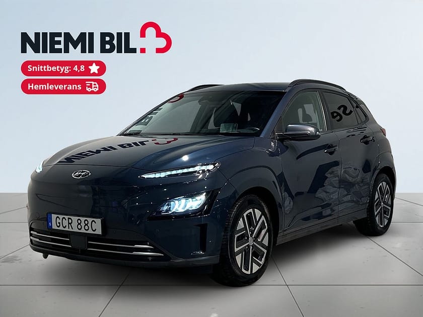 Bild 1 av Hyundai Kona Electric 64 kWh Advanced Drag Kamera Krell HuD GPS Skinn SoV