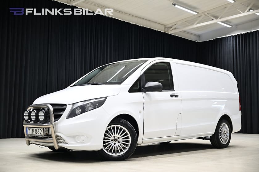 Bild 1 av Mercedes-Benz Vito 116 CDI 3.2t 7G+ 163HK Lång|Automat|Nedlackad|Drag|Värmare