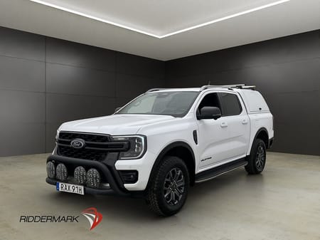 Ford Ranger Dubbelhytt Wildtrak e-4WD Värm Drag Cockpit B&O Kåpa Moms