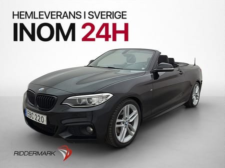 BMW 220d Convertible 190hk M-Sport Navi Keyless Sportsäten