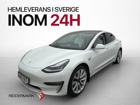 Tesla Model 3 Long Range AWD Autopilot Ljus interiör