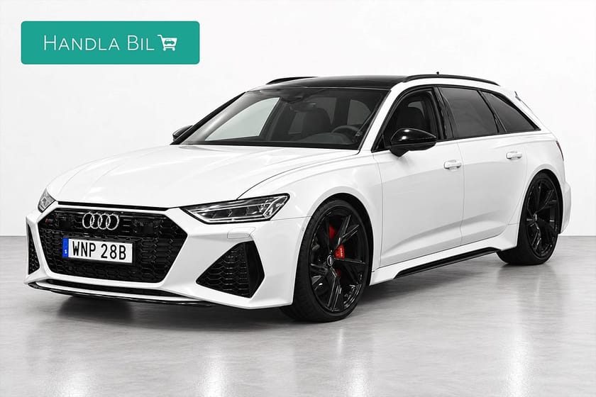 Bild 1 av Audi RS 6 Avant 4.0 V8 Quattro Alpin Optik B&O Soft-close Pano Sv-såld
