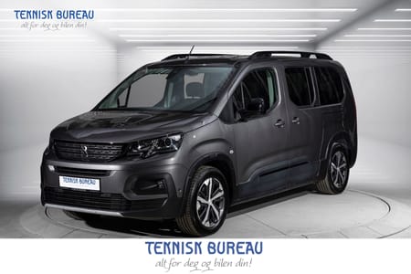 Peugeot e-Rifter GT Ryggekamera 180°, Cruise, Keyless, 7 seter