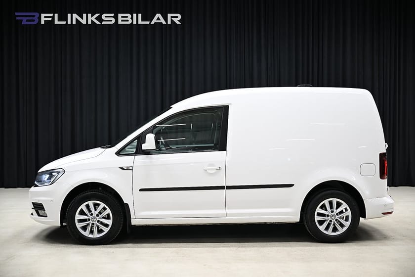 Bild 3 av Volkswagen Caddy Van DSG 102HK Nedlackad|LED|Girafflucka|Inredning|SeUtr!!