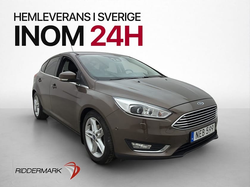 Bild 3 av Ford Focus 125hk Titanium Skinn Navi P-Sensorer Rattvärme
