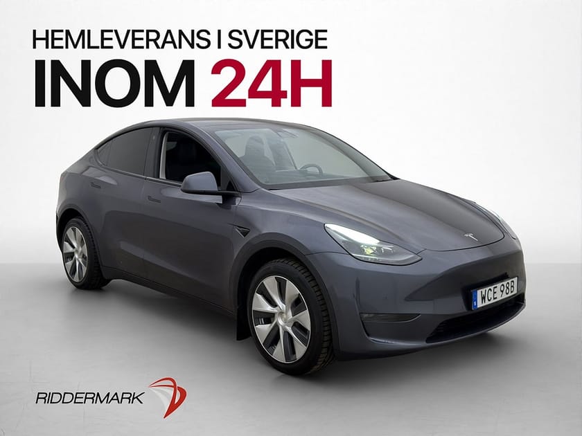 Bild 1 av Tesla Model Y Long Range AWD AP Pano Dragkrok Svensksåld