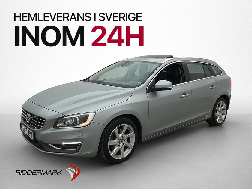 Bild 1 av Volvo V60 D4 Summum Taklucka Skinn Navi Värmare Keyless