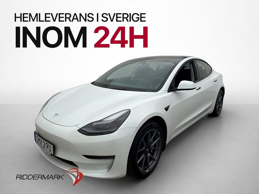 Bild 1 av Tesla Model 3 Long Range Svensksåld Panorama Värmepump