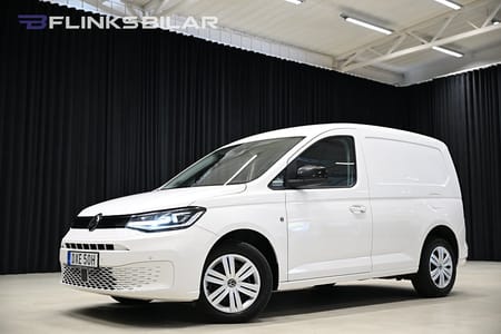 Volkswagen Caddy Cargo TDI DSG 122HK Nedlackad|LED|Inredning|Värmare|Leasbar