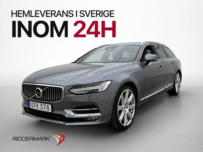 Bild 3 av Volvo V90 D5 AWD Inscription Pano B&W 360° HuD D-värm Drag