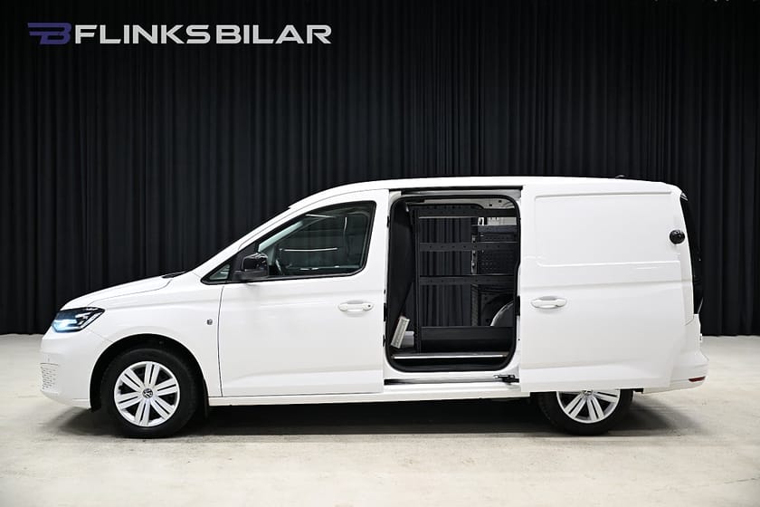 Bild 4 av Volkswagen Caddy Cargo Maxi DSG 122HK Nedlackad|LED|Dubbeldörr|Inredd|Moms|SeUtr!!