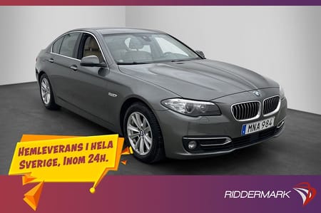 BMW 530d xDrive Sedan 530 D Luxury Läder Kamera Navi Adapt-fart Drag