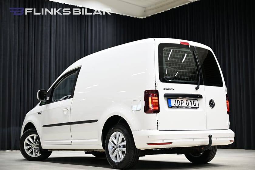Bild 5 av Volkswagen Caddy Van DSG 102HK Nedlackad|LED|Inredd|Girafflucka|Moms|SeUtr!