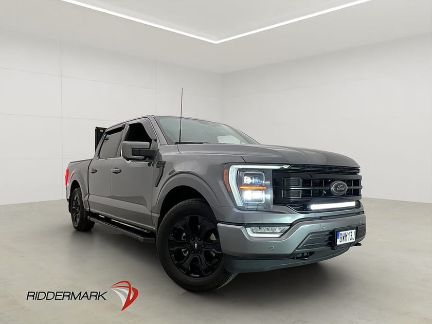 Bild 3 av Ford F-150 SuperCrew Lariat Black Edt V8 4x4 BORLA Drag Pano Skinn B&O
