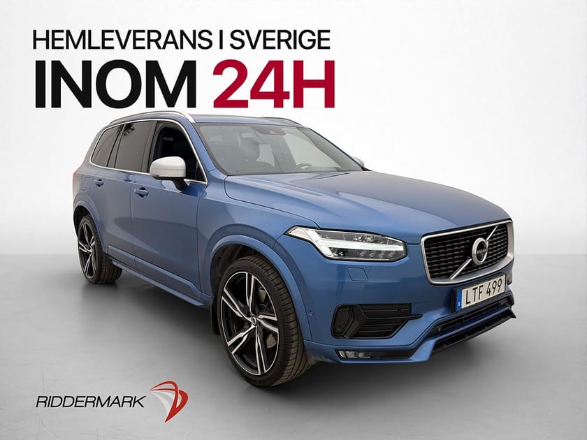 Bild 1 av Volvo XC90 D5 AWD 235hk R-Design 7 sits B&W Pano 360° HUD