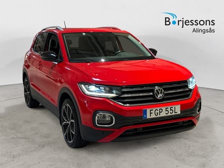 Volkswagen T-Cross GT TSI 116hk Dragkrok/Backkamera/Black style
