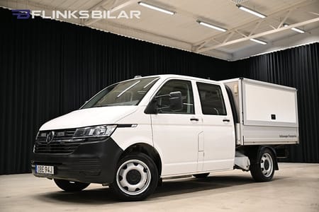 Volkswagen Transporter Chassi Dubbelhytt DSG 150HK Dubbelhytt|Kåpa|Drag|Värmare|Backkamera|Moms