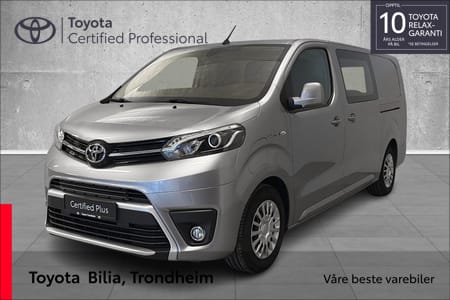 Toyota Proace Electric Lang (L2) 2 skyvedører (75kWt) Comfort/alle servicer/
