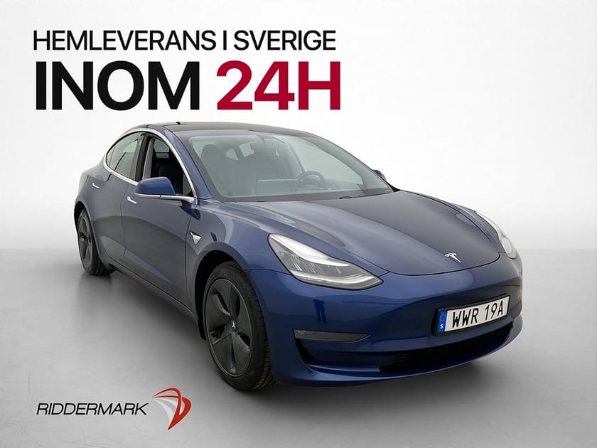 Bild 1 av Tesla Model 3 Long Range AWD HW3 Dragkrok Autopilot Förvärm