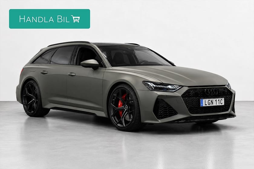 Bild 4 av Audi RS 6 Avant Performance 4.0 V8 Quattro Drag Skinn AdaptivF P-värm B-kam Rattv Pano B&O Moms 630hk