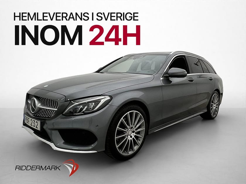 Bild 3 av Mercedes-Benz C 220 T d 220d AMG Drag Värm Pano Burm 360° Skinn Navi
