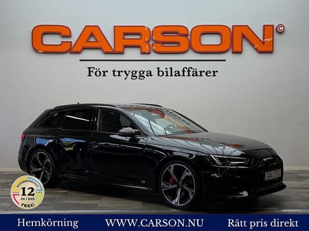Audi RS 4 Avant RS4 2.9 TFSI V6 Q Kolfiber Massage Keramiska B&O Sv-såld