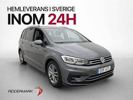 Volkswagen Touran 7-seater TSI 150hk R-Line 7-Sits Värm Kamera Drag