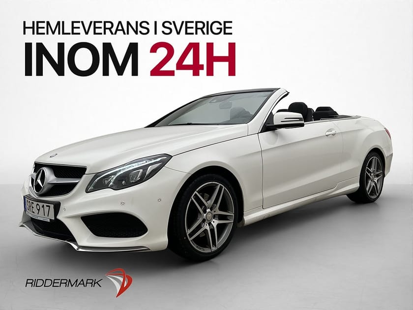 Bild 3 av Mercedes-Benz E 200 Cabriolet 184hk AMG Sport Kamera Skinn