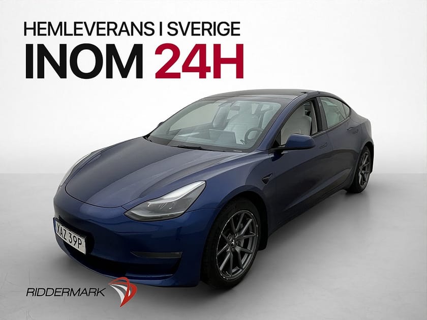 Bild 4 av Tesla Model 3 Long Range AWD Ljus Interiör Dragkrok Sv-Såld