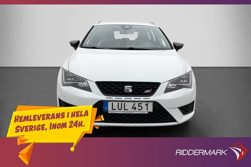 Bild 1 av SEAT León Cupra ST 280hk Halvskinn Värmare Navi P-Sensorer