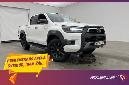 Toyota Hilux Dubbelhytt Invincible 2.8 4WD M/K-Värm Drag Diff JBL Moms