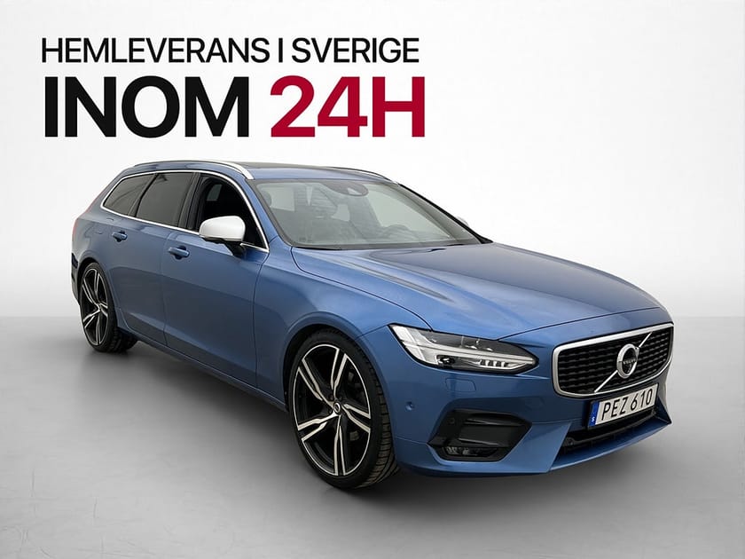 Bild 3 av Volvo V90 D5 AWD R-Design Pano B&W 360° HuD D-Värm Navi Drag