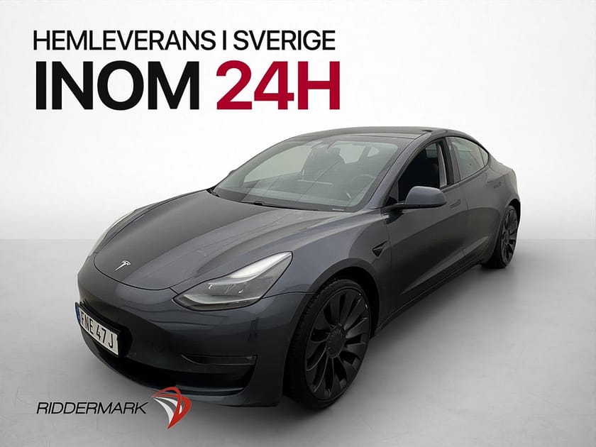 Bild 3 av Tesla Model 3 Performance Autopilot Värmepump Rattvärme MOMS