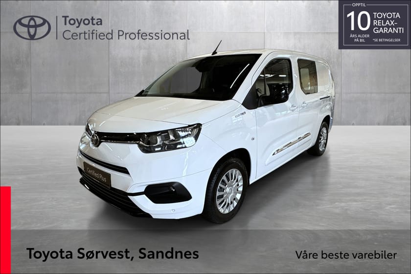 Bilde 1 av Toyota ProAce City Electric Lang L2 Elektrisk (50kWt) Comfort sidehengslet bakdører
