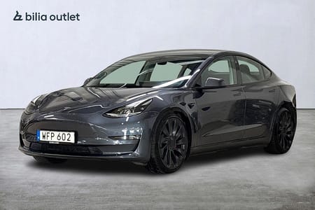 Tesla Model 3 Performance AWD 517hk Panorama Navi Backkamera
