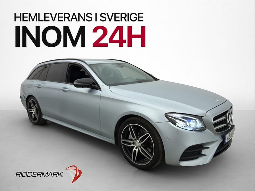 Bild 1 av Mercedes-Benz E 220 T d 194hk AMG Wide HUD 360° Värmare Drag