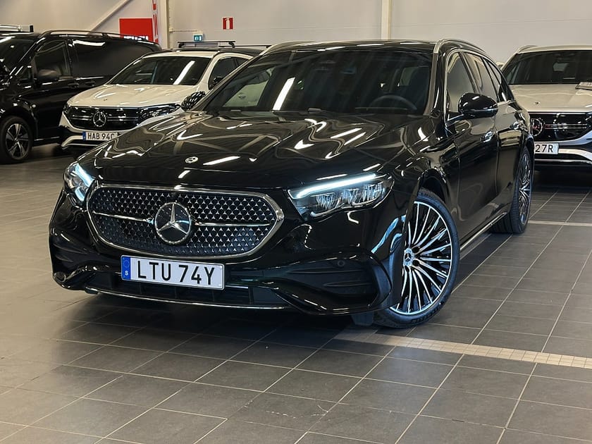 Bild 1 av Mercedes-Benz E 300 de 4MATIC T 4MATIC, AMG Line Advanced, Moms, 99 km räckvidd