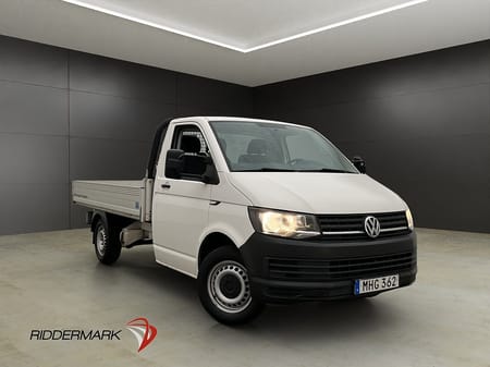 Volkswagen Transporter Chassi Cab FLAKBIL Värmare 3-Sits Dragkrok Moms